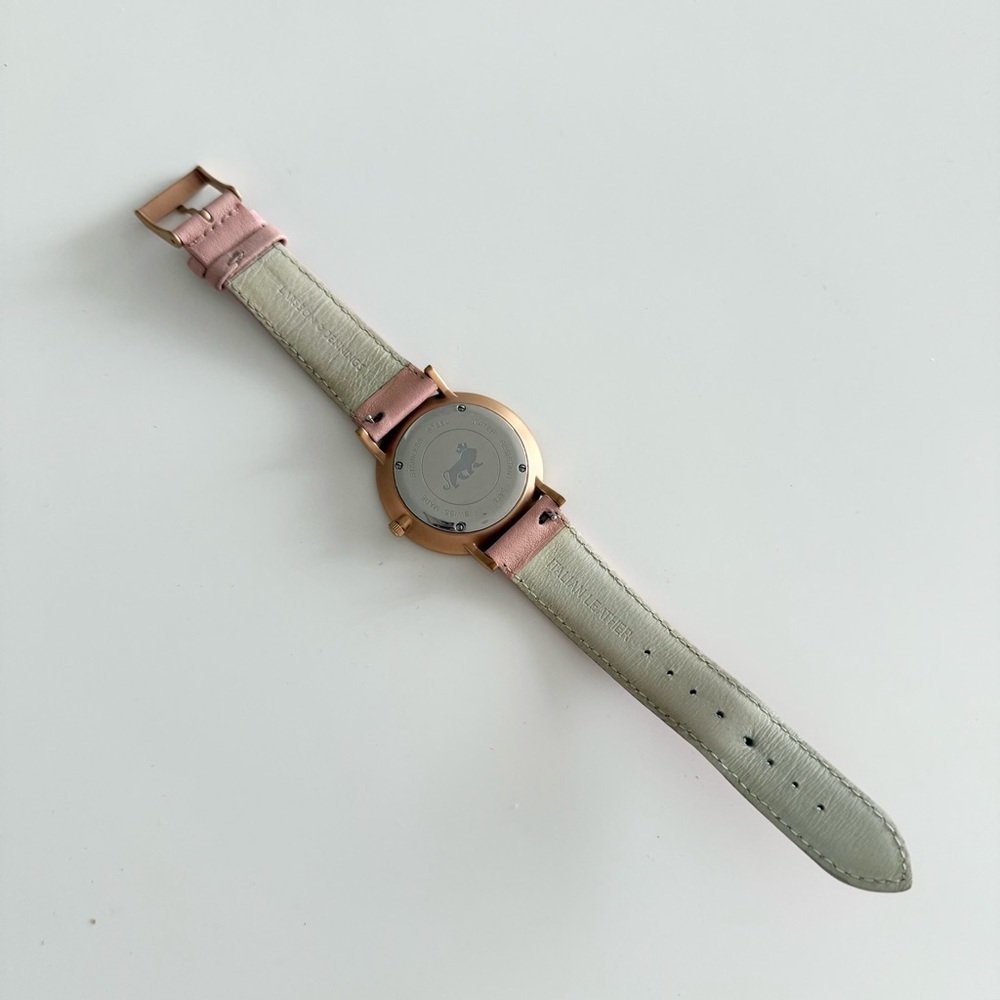 Larsson & Jennings Pink Leather / Rose Gold Lugano Minimalist Watch | Swiss Made - Picture 4 of 5
